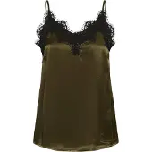 Soaked Slirini Lace Top - Khaki green - S