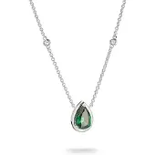 Thomas Sabo ELYNDRA vihreä hopeakaulakoru KE2331-166-6-L50V