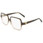 Ferragamo SF3058 56/15/145 Lasi, läpinäkyvä ruskea gradientti, asetaatti, NAISILLE SF3058