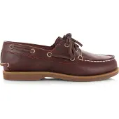 Timberland for woman. TB0A2Q9XEIW1 Classic brown leather boat shoes (39.5 W), Flat, Laces, Casual