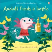 Lesley Sims Axolotl finds a bottle