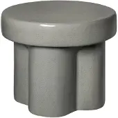 Blomus Ceramic Stool, Low - Ø 40 Cm - Toru - Elephant Skin - Grey - L 40CM