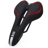 INF Polkupyörän satula silikonia Black+Red