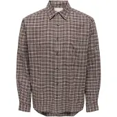 Only & Sons Paita 'ONSGUDMUND' ruskea / offwhite
