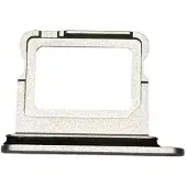 FoneFunShop SIM-lokerin pidike iPhone 16 / iPhone 16 Plus -valkoisella