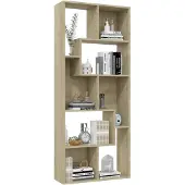 vidaXL Kirjahylly Sonoma-tammi 67x24x161 cm lastulevy