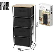 Urban Living säilytyslipasto neljällä laatikolla