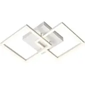 FABAS LUCE Led Bard, himmennettävä, Valkoinen/opaali, Olohuone/ruokailutila, Alumiini, Moderni