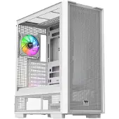 Thermaltake S380 TG ARGB, Midi Tower, PC, Musta, Valkoinen, ATX, EATX, mikro ATX, Mini-ITX, SPCC, Karkaistu lasi, Pelaaminen (CA-11K-00M6WN-00)