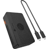 Icy Box IB-RD2818DK-40G kaksipaikkainen M.2 NVMe -telakka, USB4 / Thunderbolt 3, laitteistotason RAID 0/1, 40 Gb/s