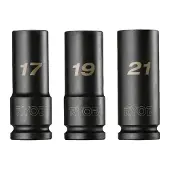 Ryobi Iskuhylsysarja 3 osaa 1/2"