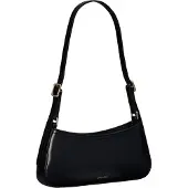 Calvin Klein Olkalaukku 'Monogram Logo Plaque Shoulder' musta