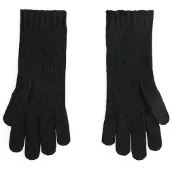 Ralph Lauren for woman. 455981440001 Black wool and cashmere gloves (OSFA), Casual
