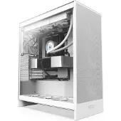 NZXT H7 Flow (2024) -miditornikotelo ikkunalla, valkoinen