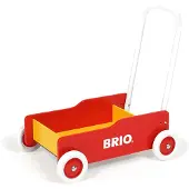 BRIO punainen/keltainen kävelyvaunu