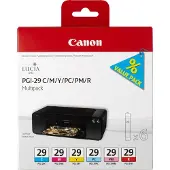 Canon PGI-29 C/M/Y/PC/PM/R -mustekasettipakkaus, 6 väriä