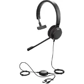 Jabra evolve 30 ii uc stereo headset on-ear wired 3.5 mm jack