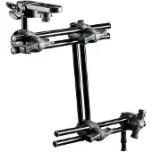 Manfrotto 396B-3 + 143BKT lisävarsi kamerapäällä