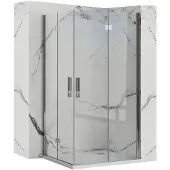 REA Molière Chrome Double suihkukaappi 100x100