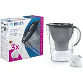 Brita Marella vedensuodatuskannu + 3 suodatinta, harmaa
