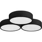 Toolight Plafon App878-c Kolmoislamppu 3x40cm Musta