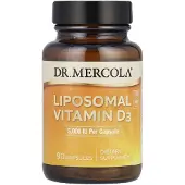 Dr. Mercola , Liposomaalinen Vitamiini D3, 5 000 IU, 90 kapselia