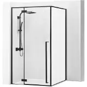 REA Fargo suihkukaappi 120x90 musta matto