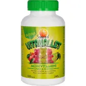 Sana-Sol Vitanallet Omena-päärynä -multivitamiini, säästöpakkaus, 120 kpl