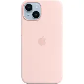 Apple iPhone 14 silikonikuori MagSafe, Kalkkiroosa