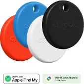 Chipolo POP 4-pack - Item Finder - Musta/Valkoinen/Punainen/Sininen