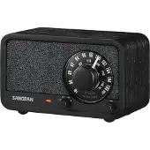 Sangean WR-8 FM-radio Bluetooth-yhteydellä, musta tammi
