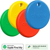Chipolo POP 4-pack - Item Finder - Punainen/Sininen/Keltainen/Vihreä