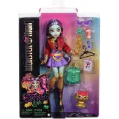 Monster High Jinafire Long Fashion Doll With Pet Dog Cloudy “Yun Yun” And 7 Accessories - Purple - ONE SIZE