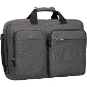 Targus HYBRID 16" BRIEFCASE BACKPACK, GREY (TBT94304GL)