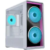 Lian Li Lancool 217 INF -miditornikotelo ikkunalla ja RGB-valaistuksella, valkoinen