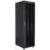 Lanberg FF01-6842-12BL, Itseseisova teline, 42U, 1200 kg, Näppäinlukko, Kotelon kiskot, Castor-pyörät
