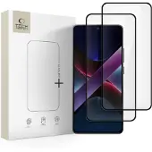 Tech-Protect Karkaistusta lasista valmistettu Glass Fit+ 2-pakkaus Xiaomi Poco X7 Pro 5G musta