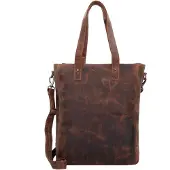 Plevier Retro Jackson Shopperit Nahka 31 cm Kannettavan tietokoneen taskun syvyys Ruskea