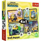 Trefl MINIONS Palapelisetti, 4 kpl pakkaus Minions