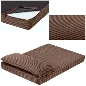 Welsti Koiranpeti, koiran patja, ruskea sametti M 70x50