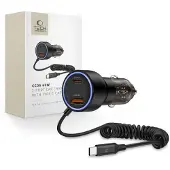 Tech-Protect CC05 60W autolaturi USB-C-kaapelilla - musta