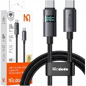 Mcdodo NÄYTÖLLÄ VARUSTETTU USB-C-PIKALAUTAUS USB TYPE C 5A 100W 1M
