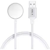 Tech-Protect MC02 UltraBoost magneettilaturi Apple Watch -kellolle USB-A-kaapelilla - 1m - valkoinen