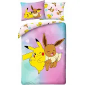 Halantex SP. z.o.o. Nuorten vuodevaatesetti 140x200 Pokemon Pikachu -mikrokuitua