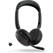 Jabra Evolve2 65 Flex UC, langaton kuulokemikrofoni, Bluetooth 5.2, USB-C, musta