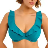 Freya Swim Jewel Cove Uw High Apex Bikini Top - Blue - I x 75