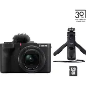 Canon PowerShot V1 Premium Vlogger -paketti, 22,3 MP, 5760 x 3840 pikseliä, CMOS, 3,1x, 4K Ultra HD, Sort