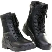 101 Inc Fostex Sniper Boots Side Zip (Color: Black, Size: 43)