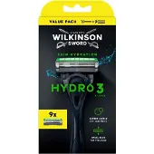 Wilkinson Sword Hydro3 partakone + vaihtopää 8 kpl