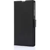 Wave Book Case, Samsung Galaxy S25 Ultra 5G, musta
